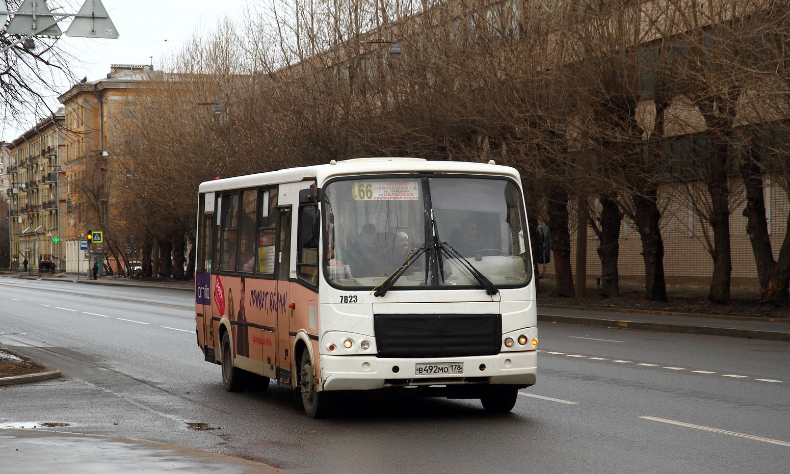 Санкт-Петербург, ПАЗ-320412-05 № 7823