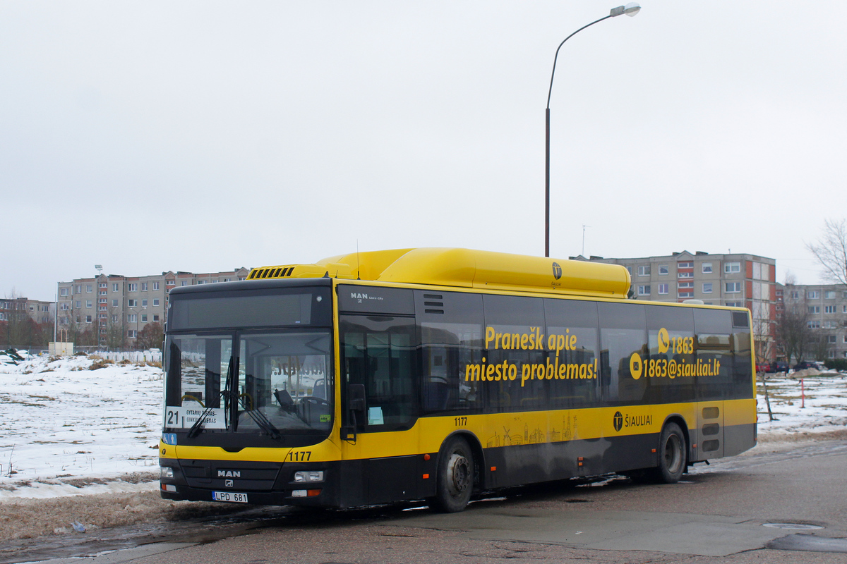 Литва, MAN A21 Lion's City NL243 CNG № 1177