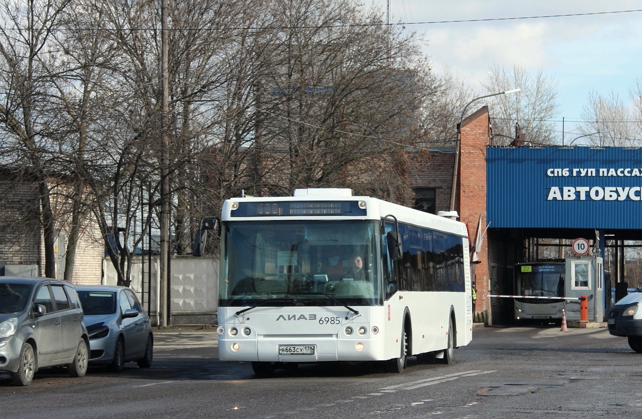 Санкт-Петербург, ЛиАЗ-5292.60 № 6985