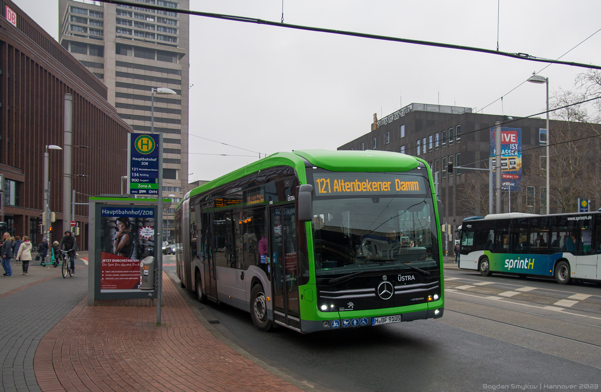 Нижняя Саксония, Mercedes-Benz eCitaro G № 9105