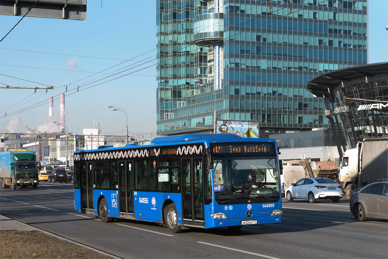 Moskau, Mercedes-Benz Conecto II Nr. 040555