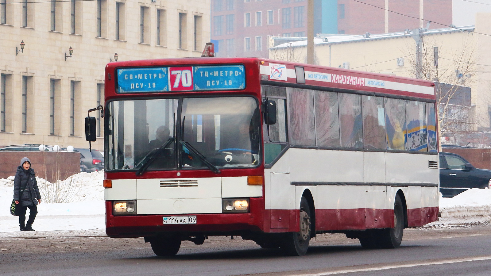 Карагандзінская вобласць, Mercedes-Benz O405 № 114 AA 09