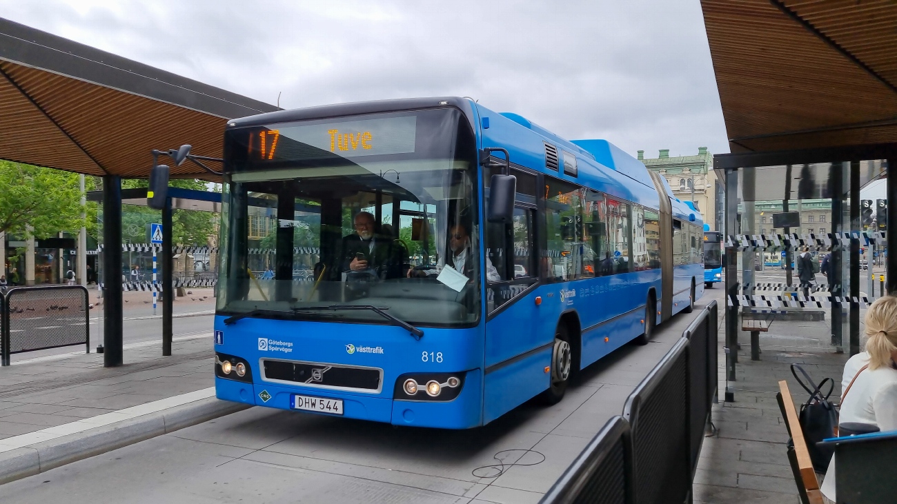 Швеция, Volvo 7700A CNG № 818