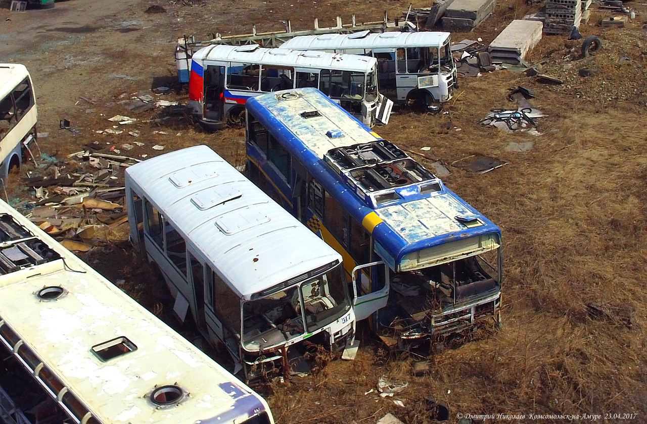 Хабаровский край, ПАЗ-32054 № 517; Хабаровский край, Hyundai AeroCity 540 № КА 064 27