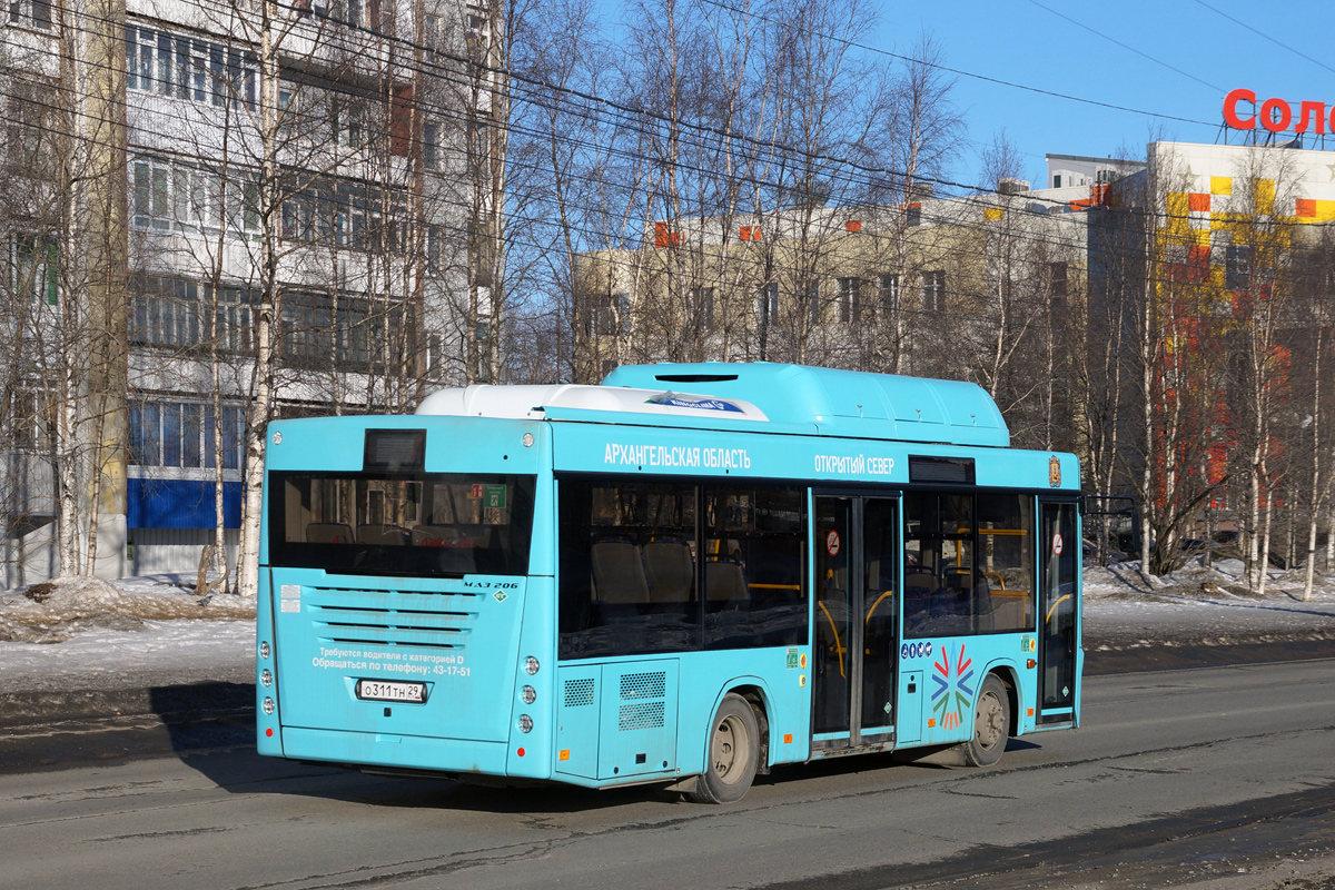 Архангельская область, МАЗ-206.948 № О 311 ТН 29