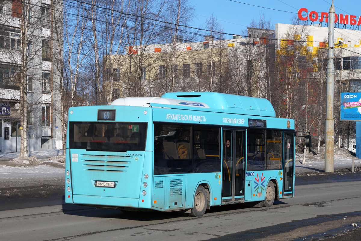 Архангельская область, МАЗ-206.948 № О 613 ТЕ 29