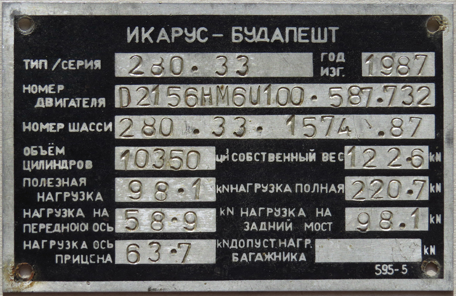 Волгоградская область, Ikarus 280.33 № 126