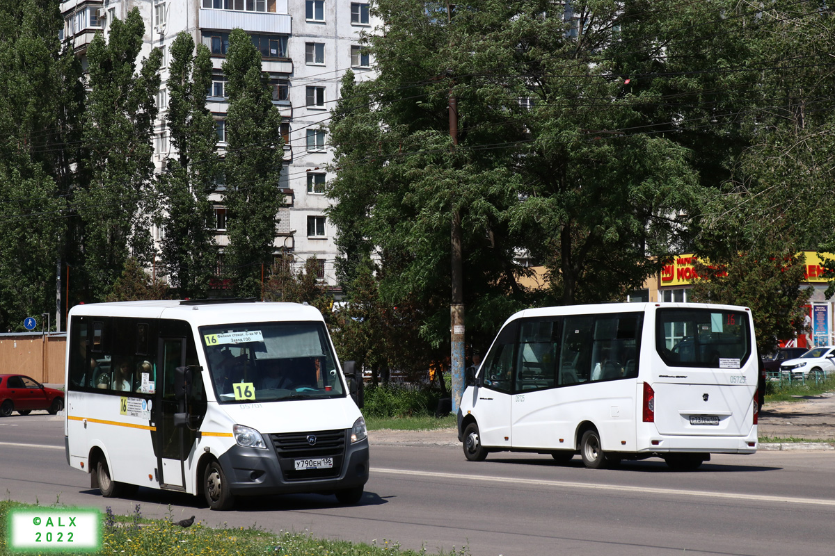 Воронежская область, ГАЗ-A64R42 Next № 05701; Воронежская область, ГАЗ-A68R52 City № 05725