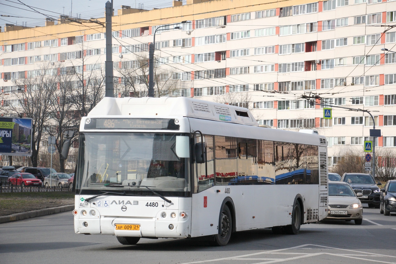 Санкт-Петербург, ЛиАЗ-5292.67 (CNG) № 4480