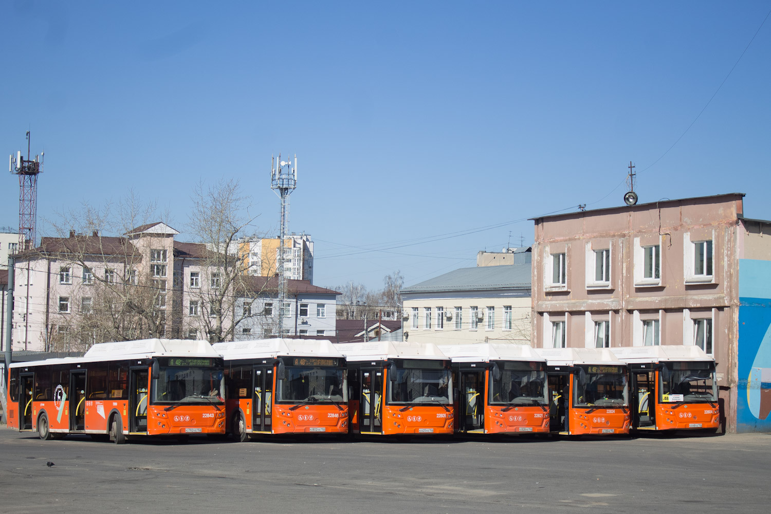 Nizhegorodskaya region, LiAZ-5292.67 (CNG) Nr. 22843; Nizhegorodskaya region — Bus stations, End Stations