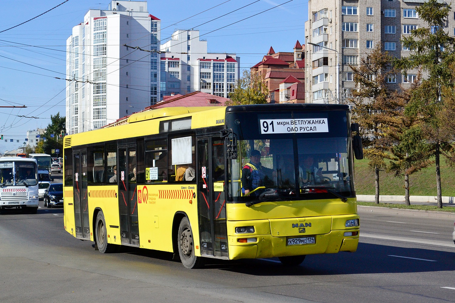 Красноярский край, MAN A74 Lion's Classic SL283 № Х 929 МС 124