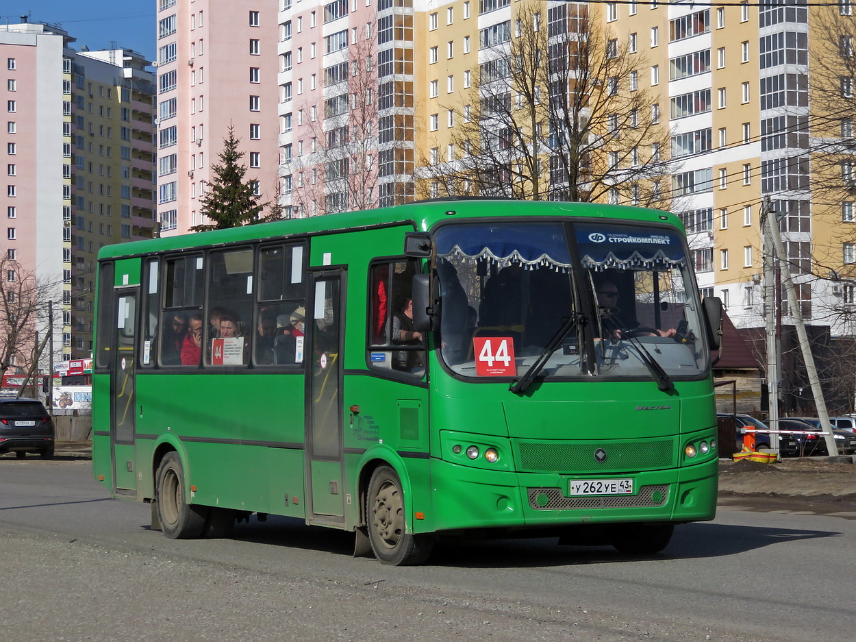 Kirov region, PAZ-320412-04 "Vector" № У 262 УЕ 43