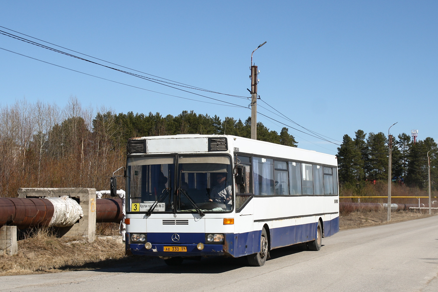 Пермский край, Mercedes-Benz O407 № АЕ 330 59