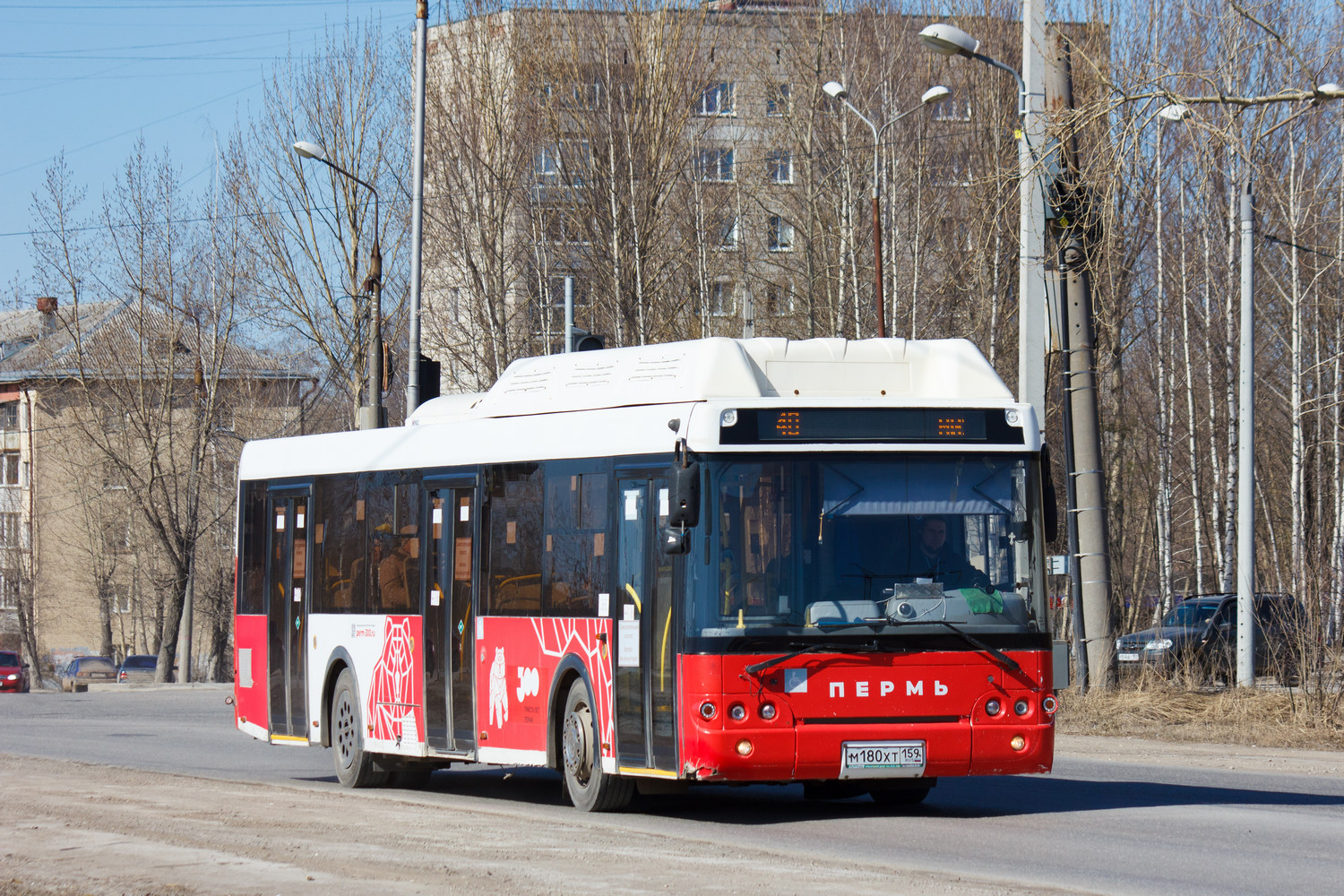 Perm region, LiAZ-5292.67 (CNG) Nr. М 180 ХТ 159