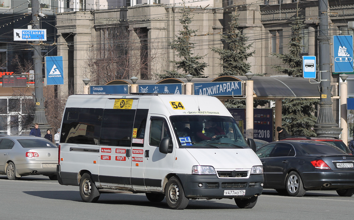 Челябинская область, FIAT Ducato 244 CSMMC-RLL, -RTL № Х 477 НО 174