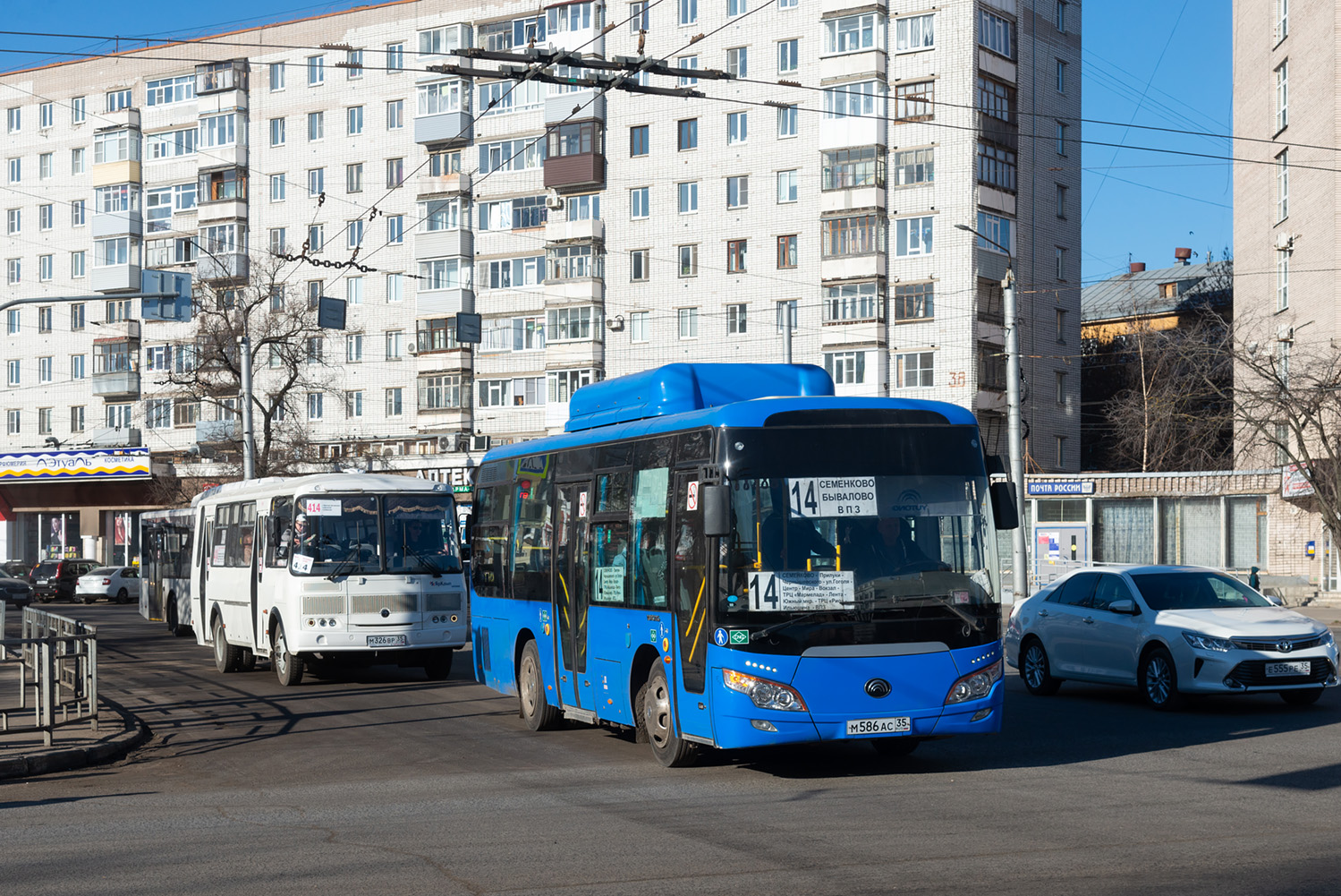 Вологодская область, Yutong ZK6852HG № М 586 АС 35