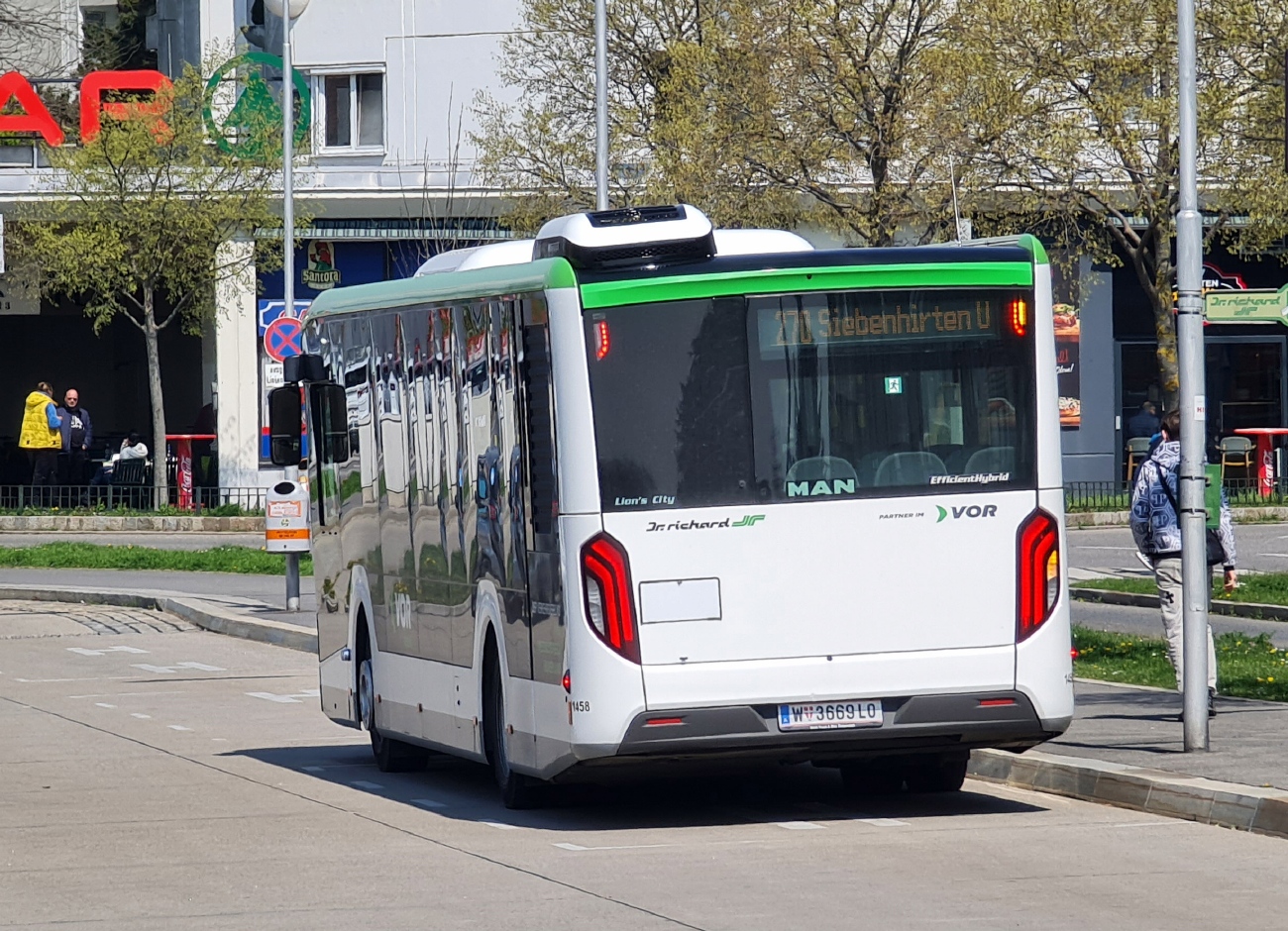 Австрия, MAN 12C Lion's City 12 NL330 EfficientHybrid № 1458