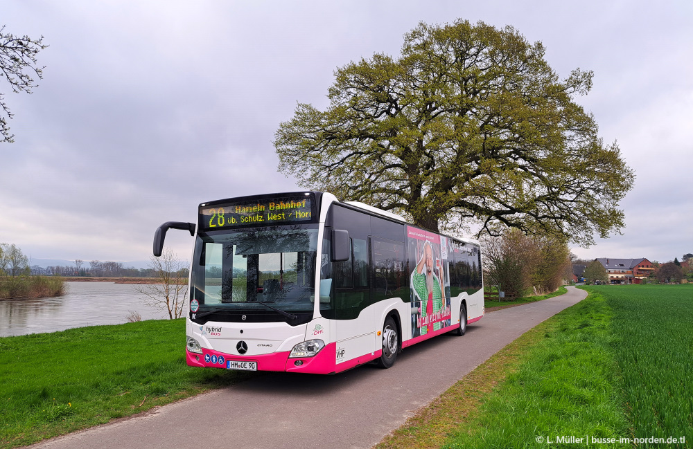 Нижняя Саксония, Mercedes-Benz Citaro C2 hybrid № 90