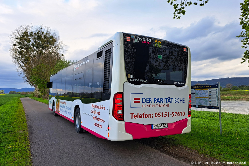 Нижняя Саксония, Mercedes-Benz Citaro C2 hybrid № 84