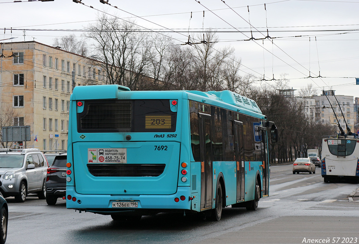 Санкт-Петербург, ЛиАЗ-5292.67 (CNG) № 7692