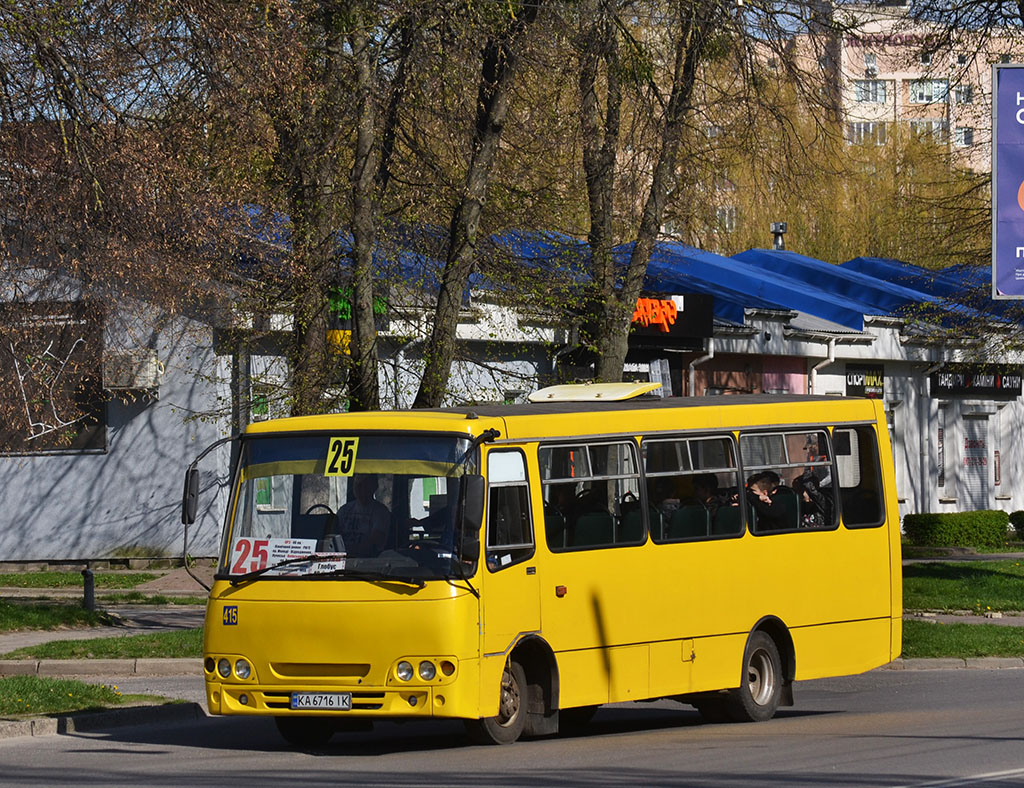 Волынская область, Богдан А09202 № KA 6716 IK