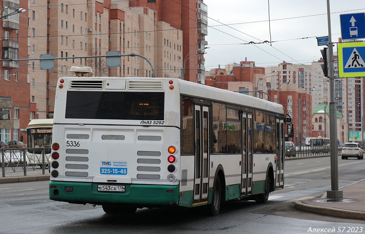 Санкт-Петербург, ЛиАЗ-5292.60 № 5336