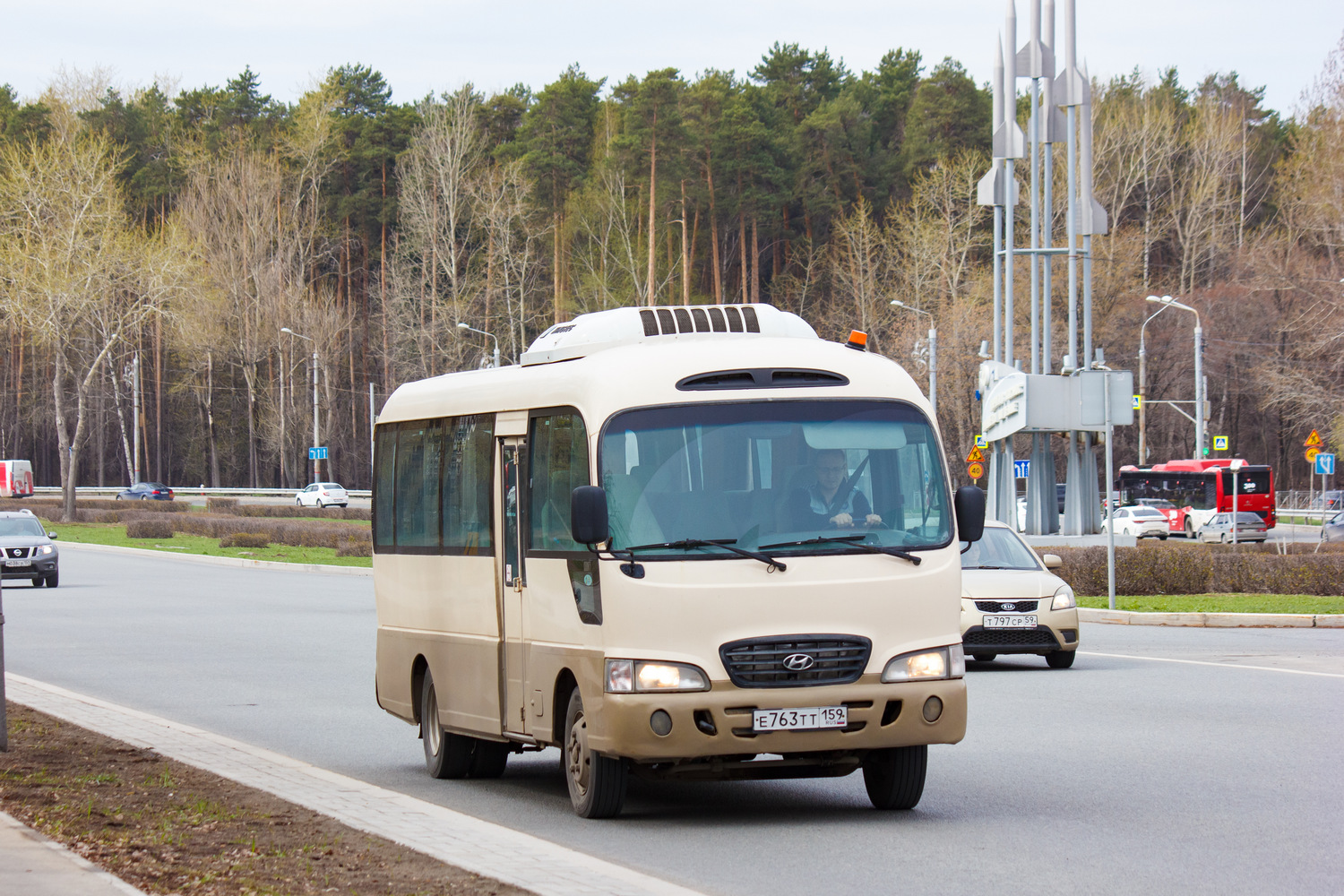 Пермский край, Hyundai County Deluxe № Е 763 ТТ 159