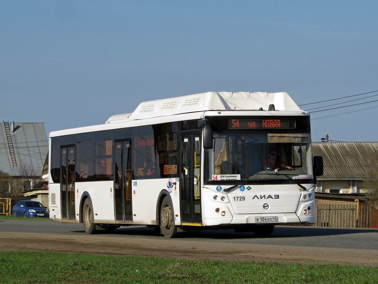 Кировская область, ЛиАЗ-5292.67 (CNG) № В 104 ХО 43