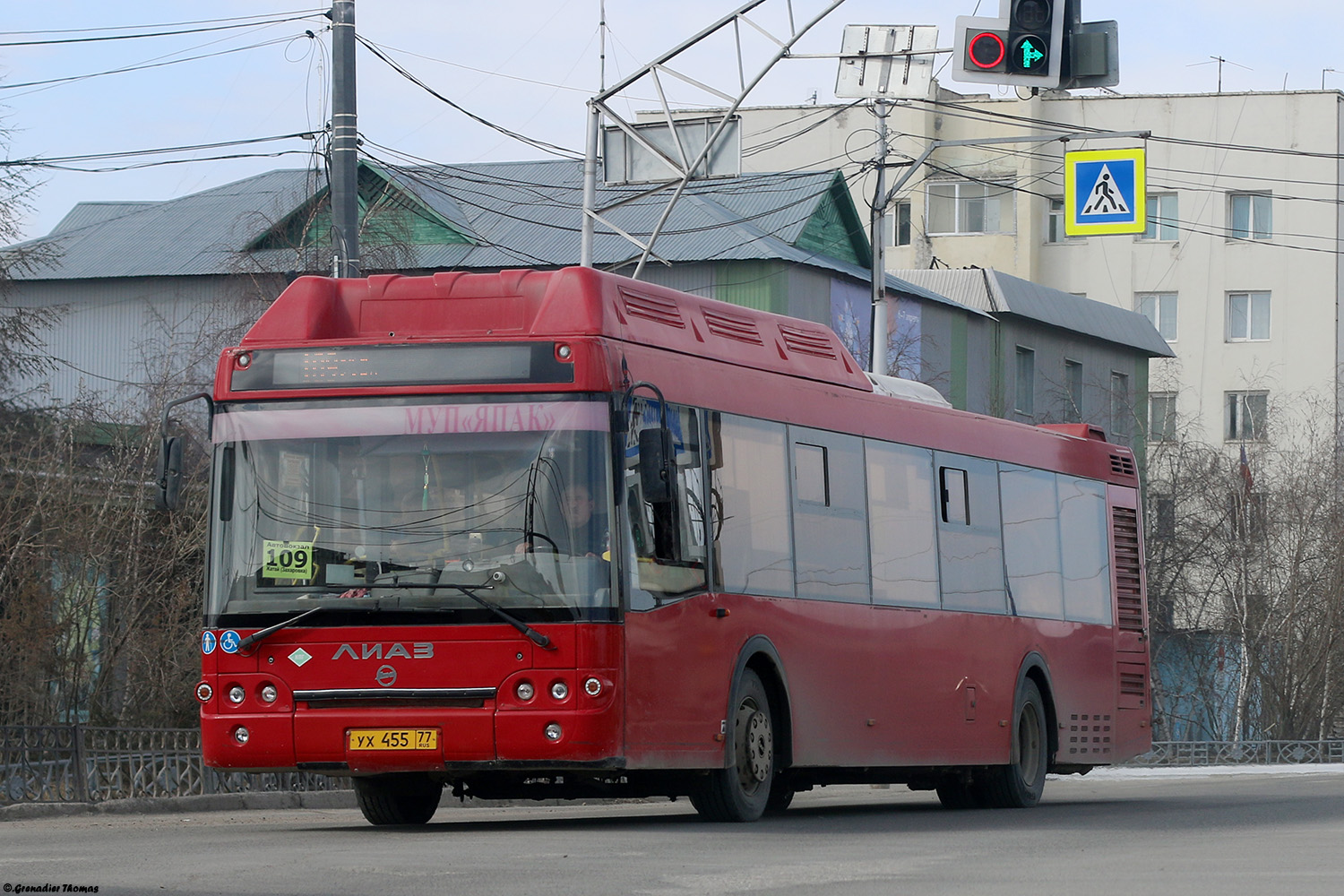 Саха (Якутия), ЛиАЗ-5292.67 (CNG) № УХ 455 77