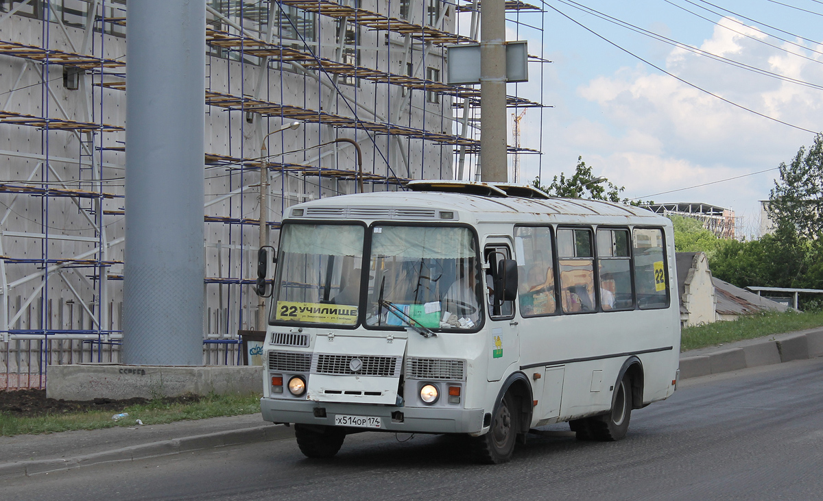 Челябинская область, ПАЗ-32053 № Х 514 ОР 174