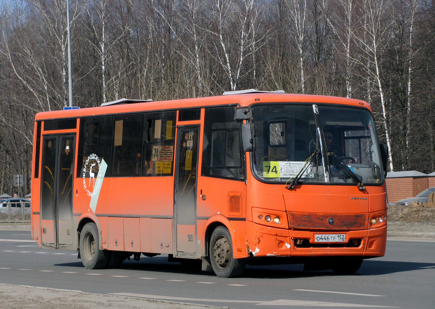 Nizhegorodskaya region, PAZ-320414-04 "Vektor" # О 446 ТЕ 152