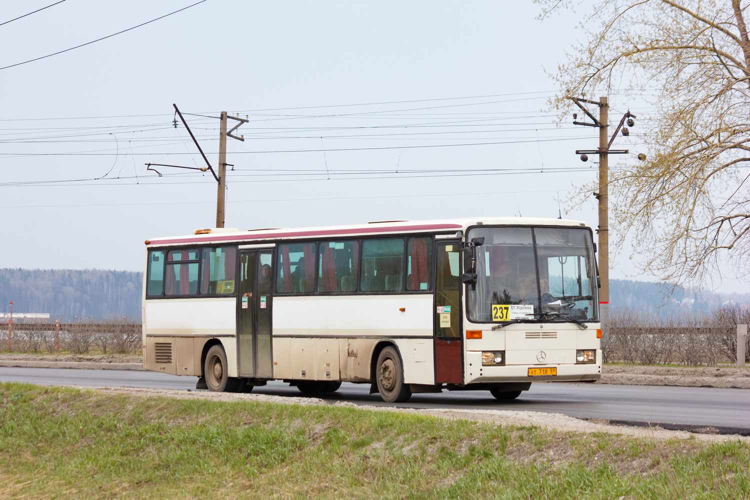 Perm region, Mercedes-Benz O408 # АТ 718 59