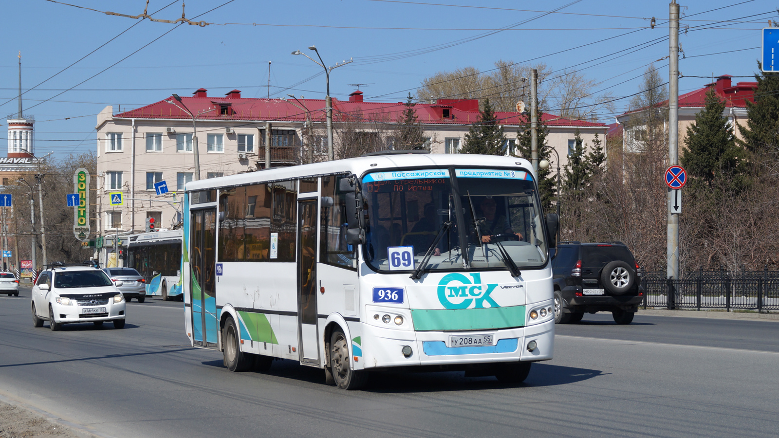 Omsk region, PAZ-320414-04 "Vektor" (1-2) č. 936