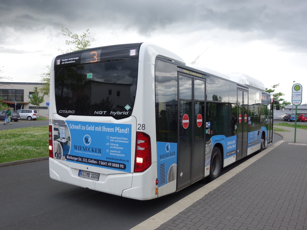 Hesse, Mercedes-Benz Citaro C2 NGT hybrid Nr. 28