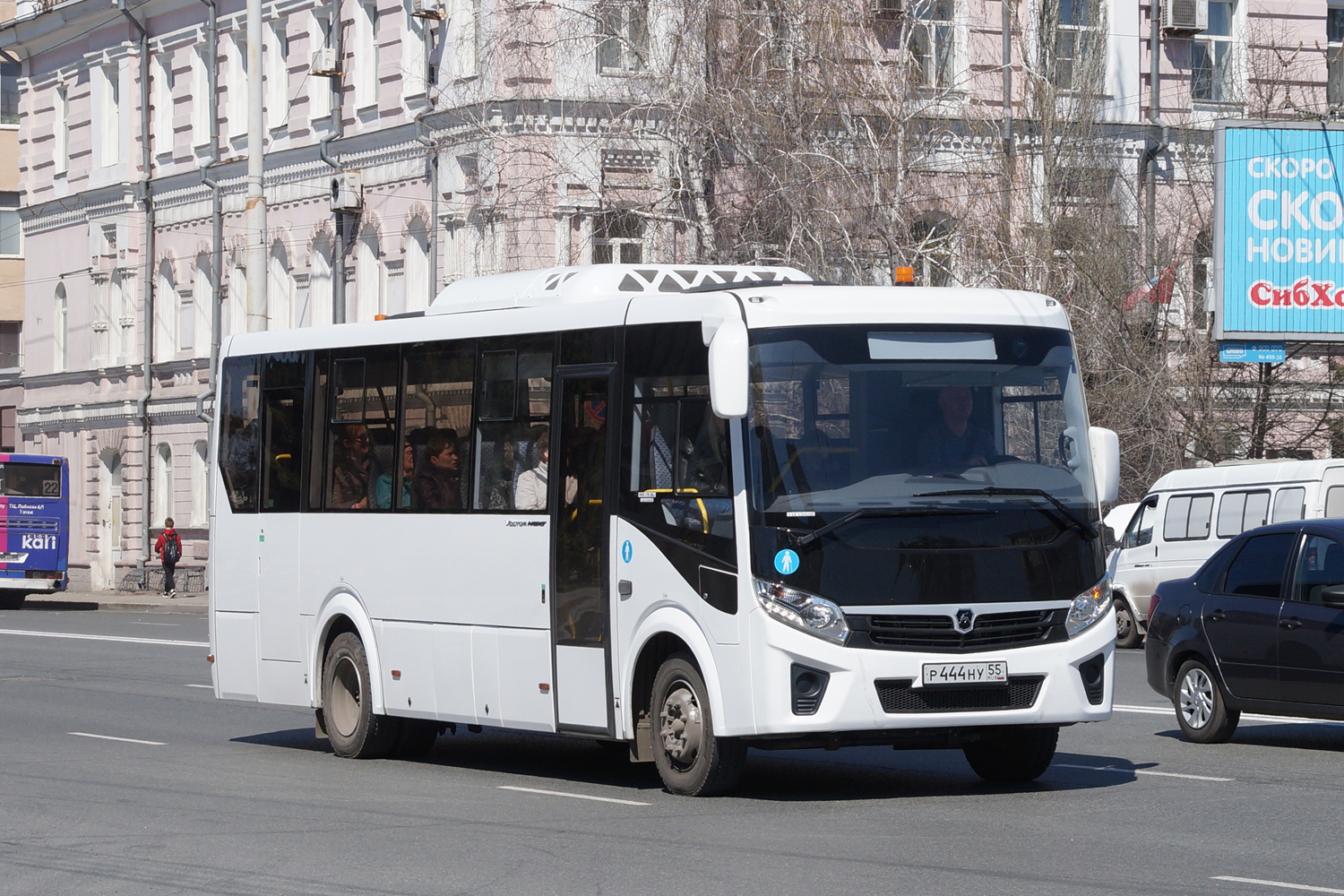 Омская область, ПАЗ-320455-04 "Vector Next" (межгород) № Р 444 НУ 55