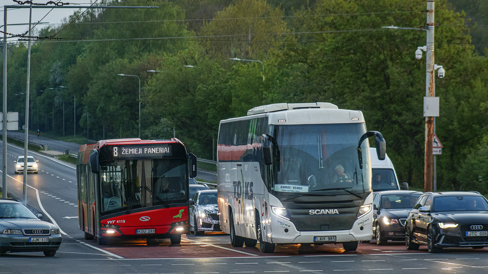 Литва, Solaris Urbino IV 12 № 4119; Литва, Scania Touring HD 12.0 № 107