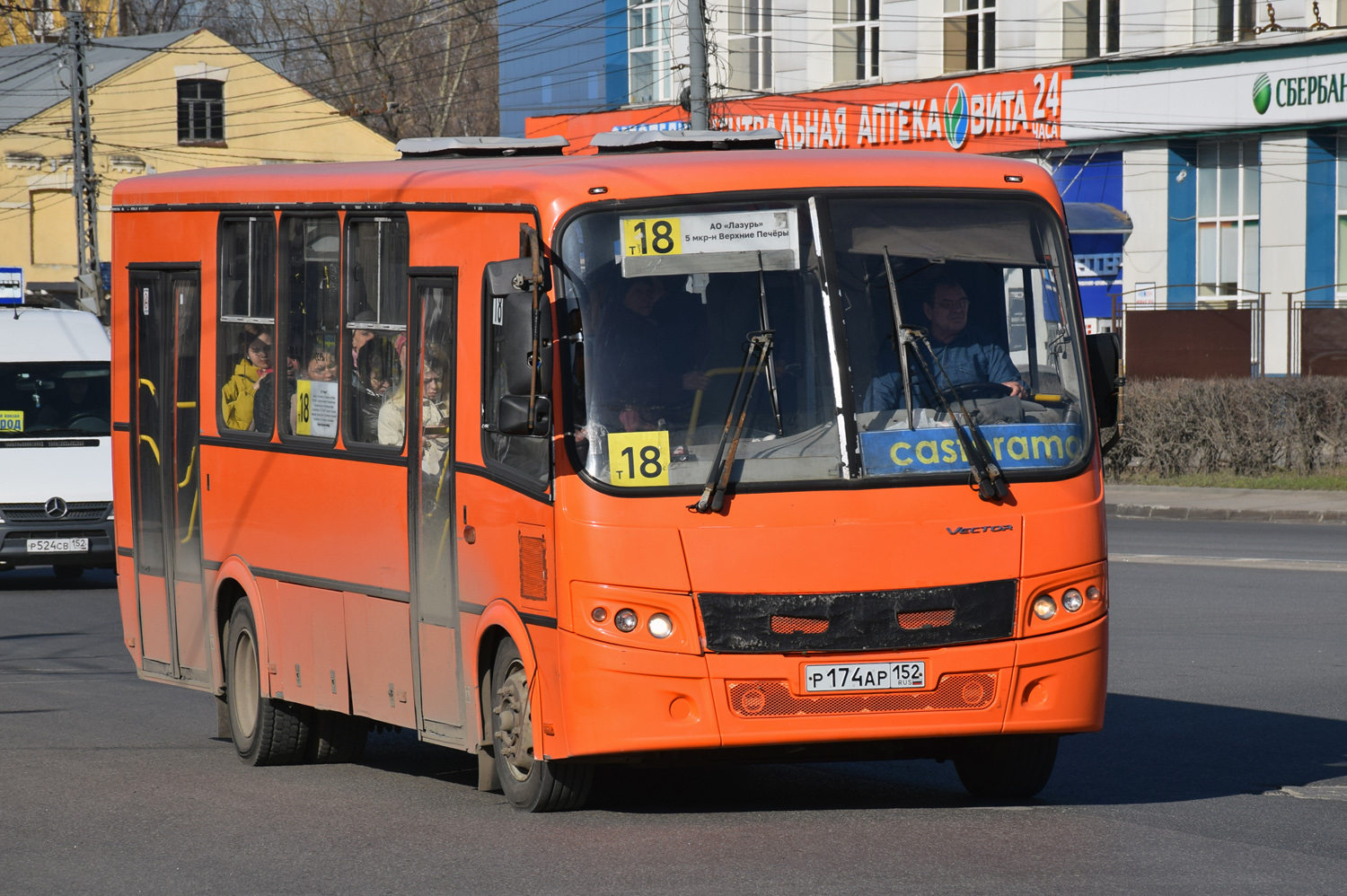 Нижегородская область, ПАЗ-320414-05 "Вектор" № Р 174 АР 152