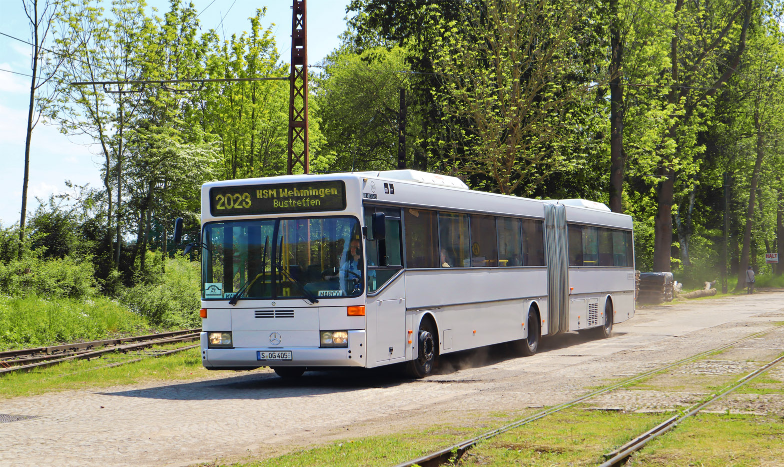 Баден-Вюртемберг, Mercedes-Benz O405G № S-OG 405; Нижняя Саксония — Bustreffen Wehmingen Hannoversches Straßenbahnmuseum 14.05.2023