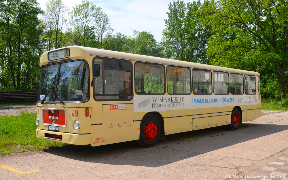 Нижняя Саксония, MAN 192 SL200 № 49; Нижняя Саксония — Bustreffen Wehmingen Hannoversches Straßenbahnmuseum 14.05.2023