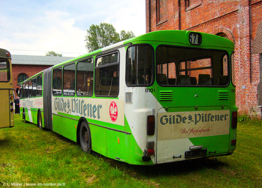 Alsó-Szászország, Mercedes-Benz O305G sz.: 8101; Alsó-Szászország — Bustreffen Wehmingen Hannoversches Straßenbahnmuseum 17.06.2012