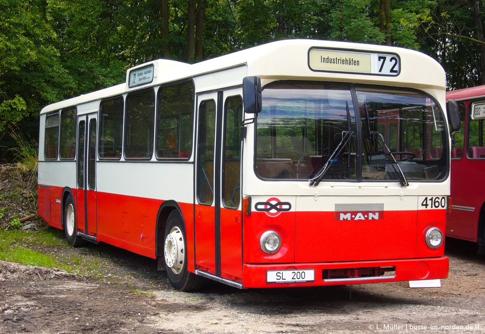 Niedersachsen, MAN 192 SL200 Nr. 4160; Niedersachsen — Bustreffen Wehmingen Hannoversches Straßenbahnmuseum 17.06.2012