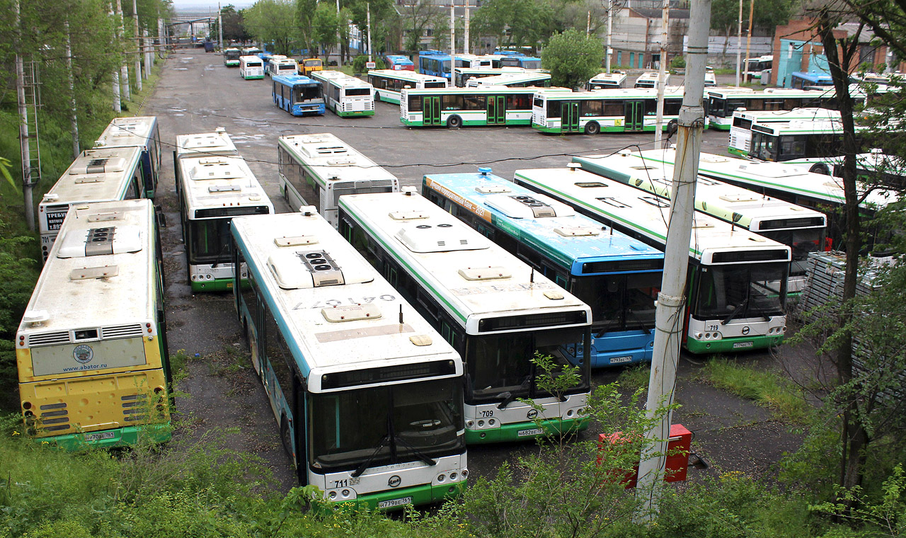 Rostov region, LiAZ-5292.21 Nr. 718; Rostov region, LiAZ-5292.21 Nr. 711; Rostov region — Bus depots