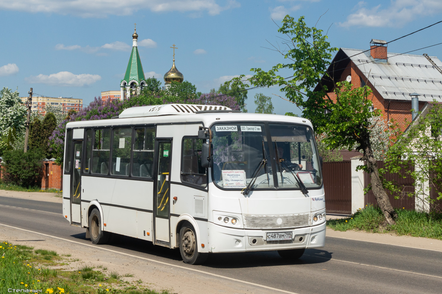 Москва, ПАЗ-320412-04 "Вектор" № С 487 ВМ 799