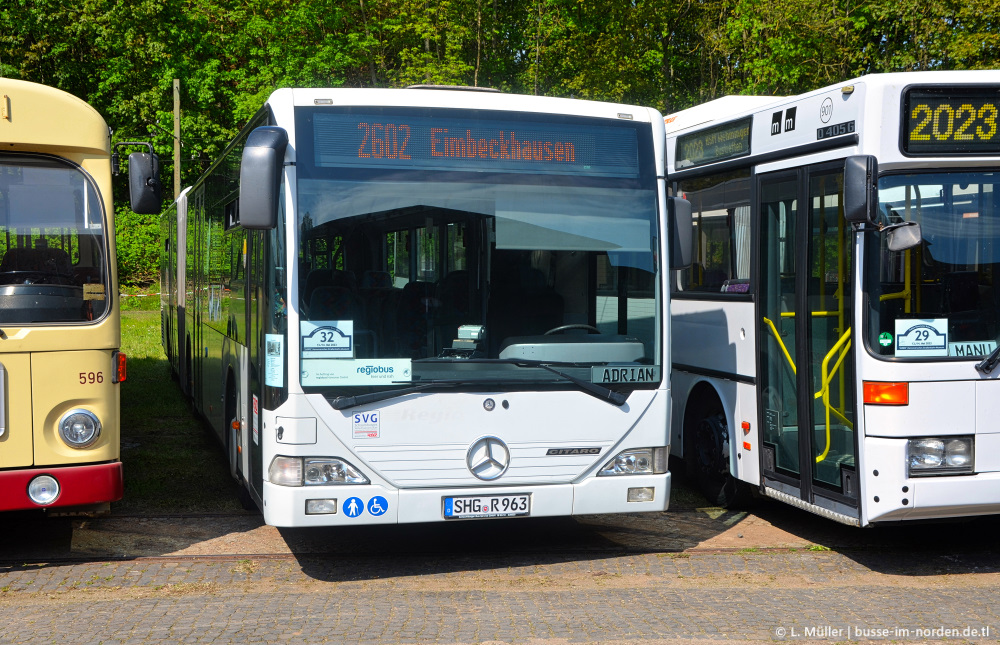 Нижняя Саксония, Mercedes-Benz O530GÜ Citaro GÜ № SHG-R 963; Нижняя Саксония — Bustreffen Wehmingen Hannoversches Straßenbahnmuseum 14.05.2023