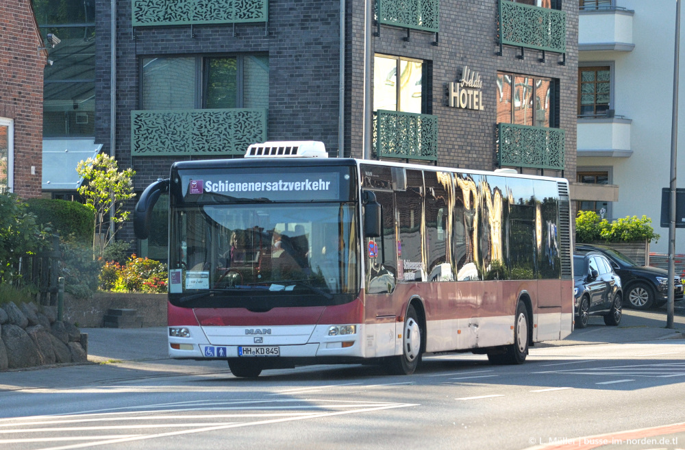 Гамбург, MAN A37 Lion's City NL283 № HH-KD 845