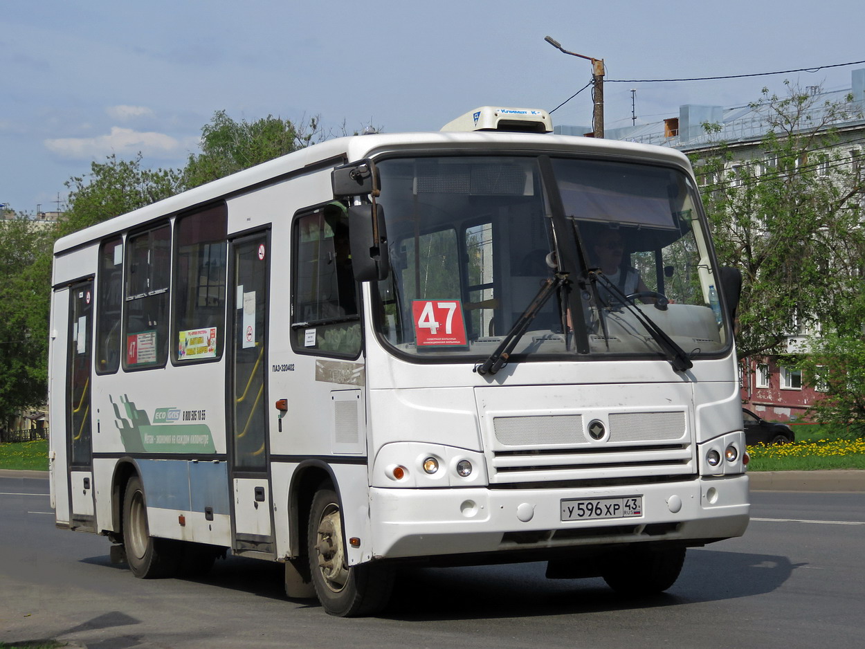 Кировская область, ПАЗ-320402-04 № У 596 ХР 43