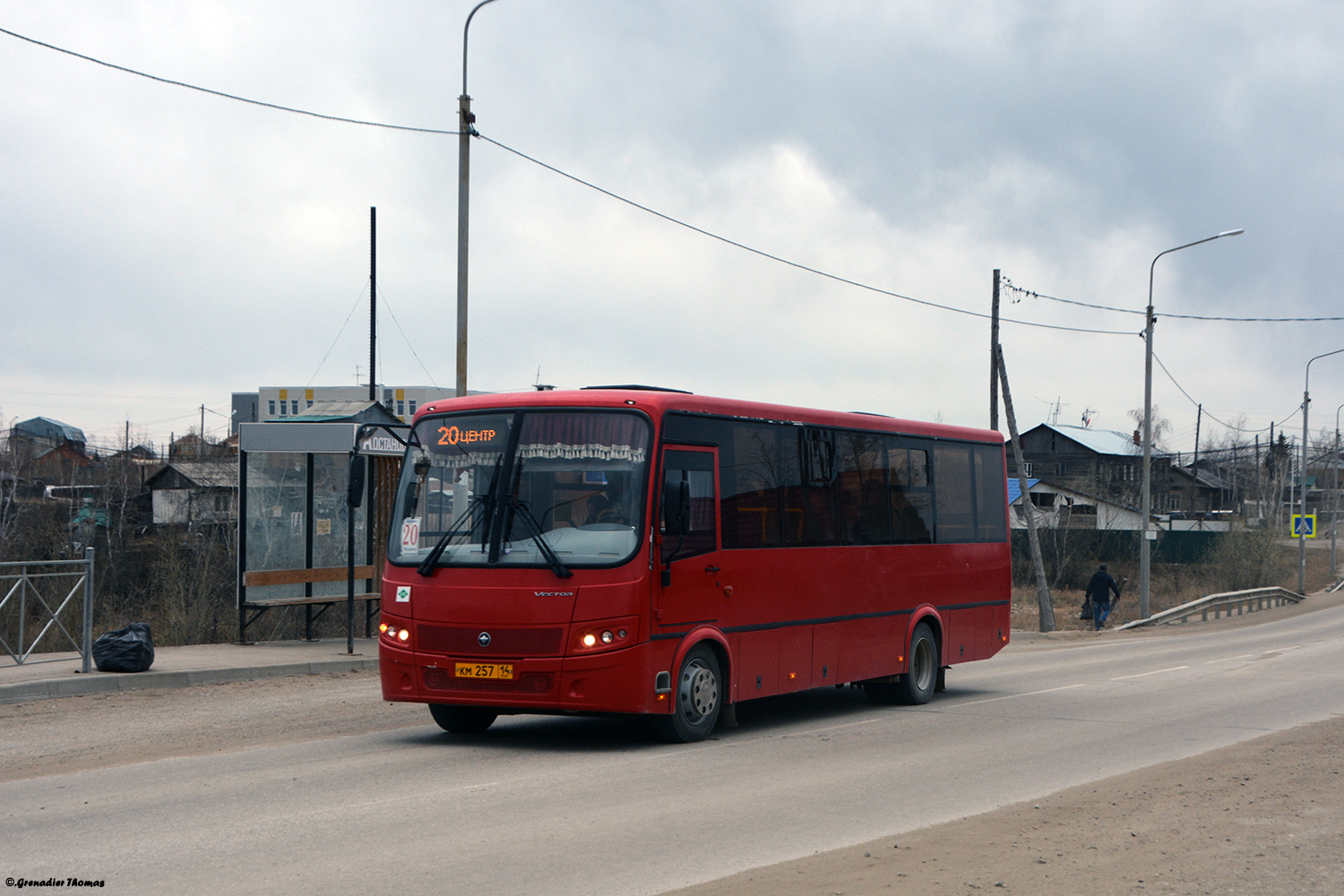 Саха (Якутия), ПАЗ-320414-14 "Вектор" № КМ 257 14