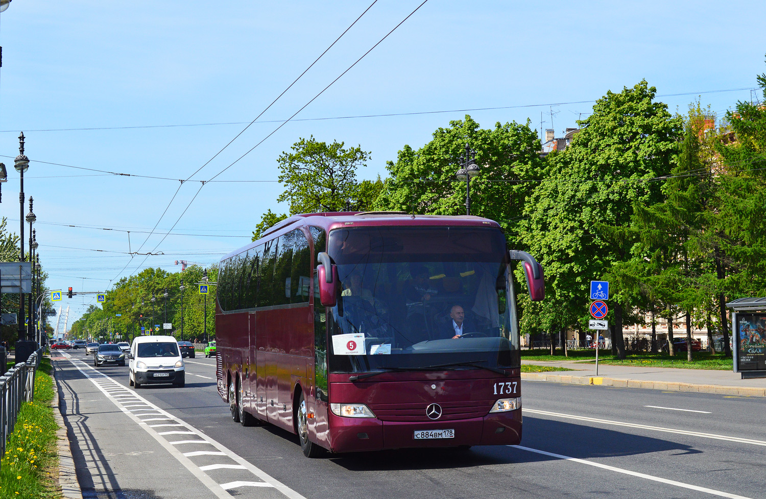 Sanktpēterburga, Mercedes-Benz O580-17RHD Travego L № 1737; Sanktpēterburga — IV International Transport Festival "SPbTransportFest-2023"