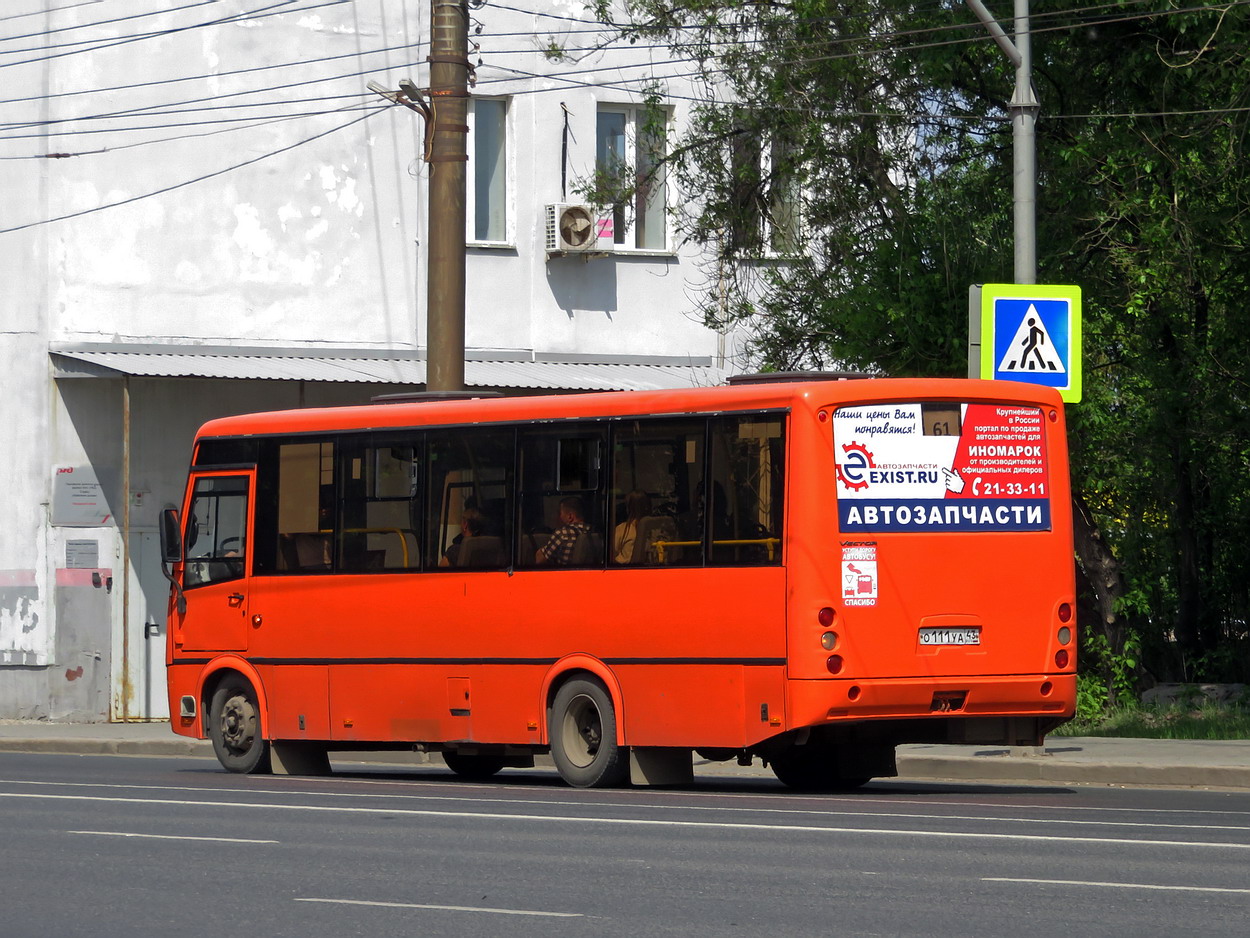 Kirov region, PAZ-320414-04 "Vektor" (1-2) # О 111 УА 43
