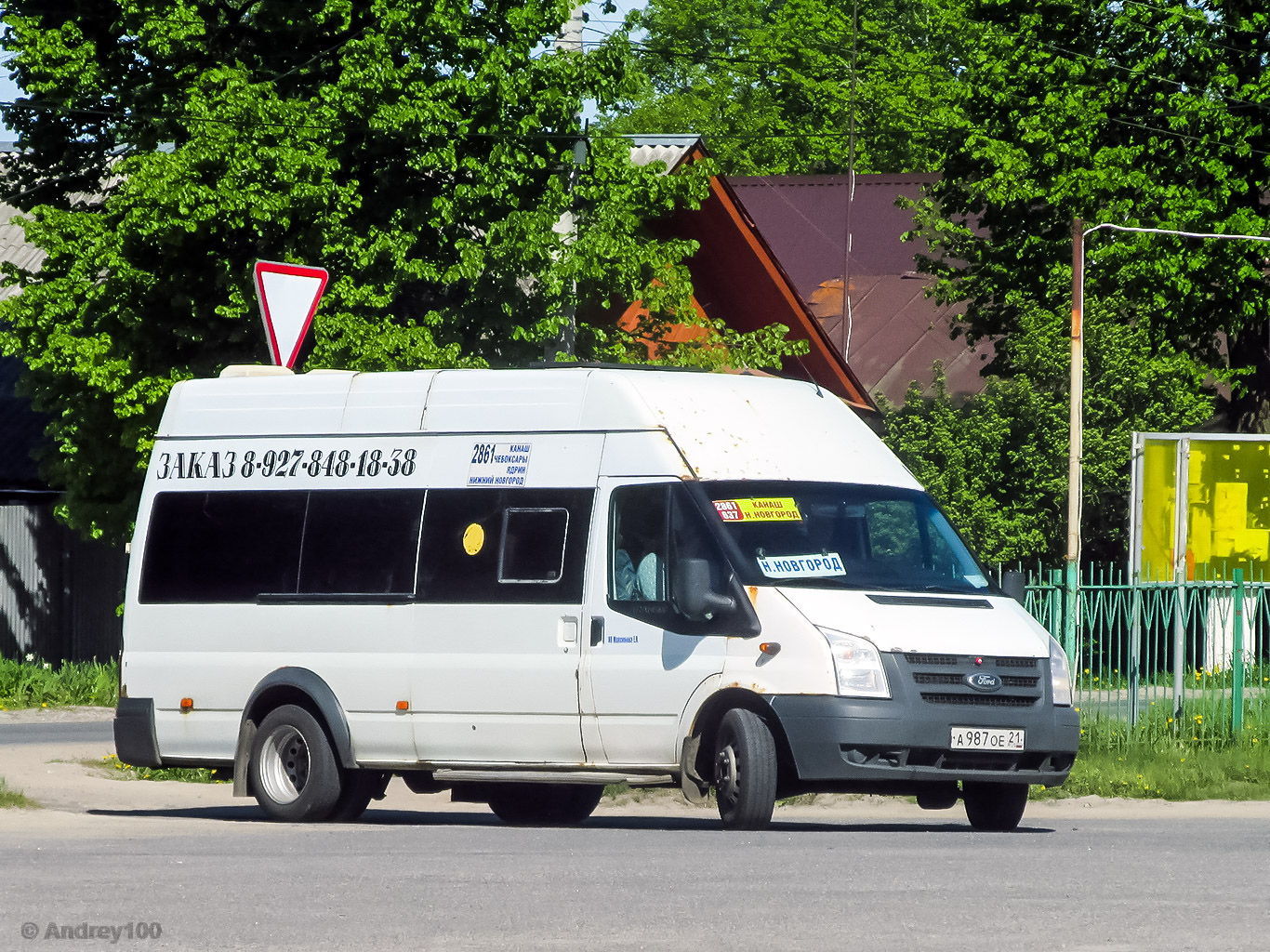 Чувашия, Промтех-224320, 21, 22 (Ford Transit) № А 987 ОЕ 21